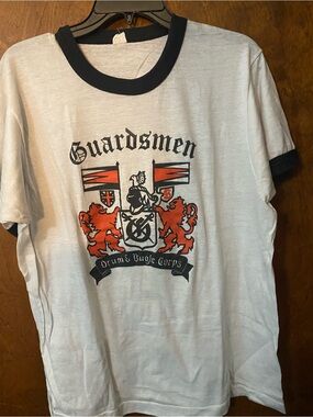Vintage Large Guardsmen Drum And Bugle Corps Shirt From The 80s